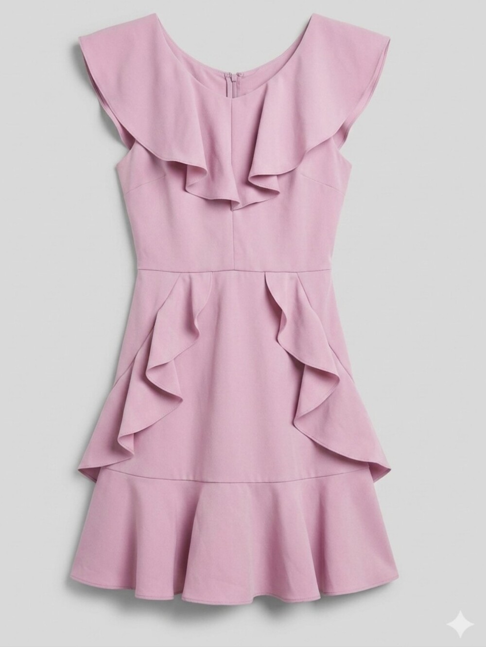 Rare Editions Girls Lilac Ruffle Fit & Flare Special Occasion Dress Size 12